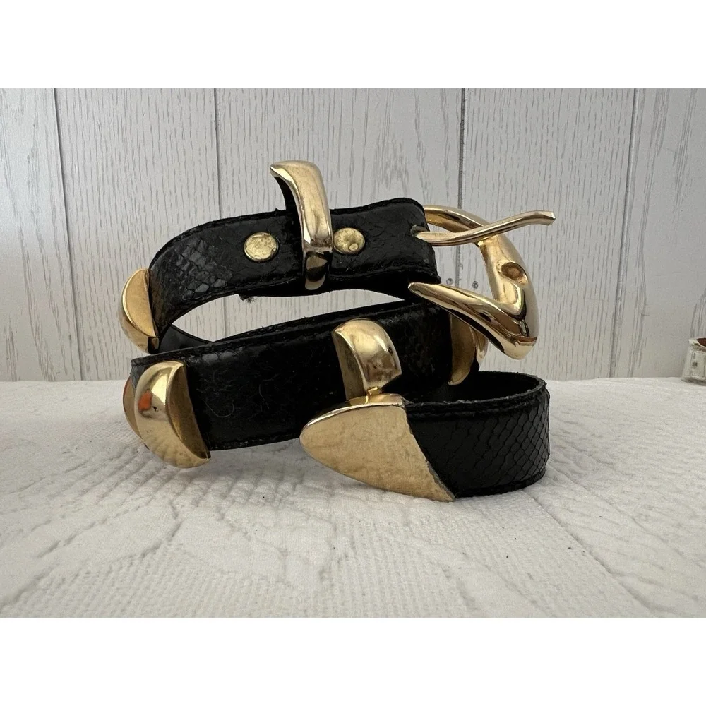 Vintage 1980's Snake Skin MZA of New York 1